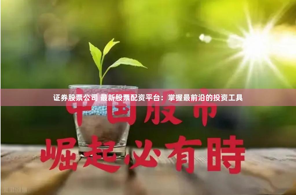 证券股票公司 最新股票配资平台：掌握最前沿的投资工具