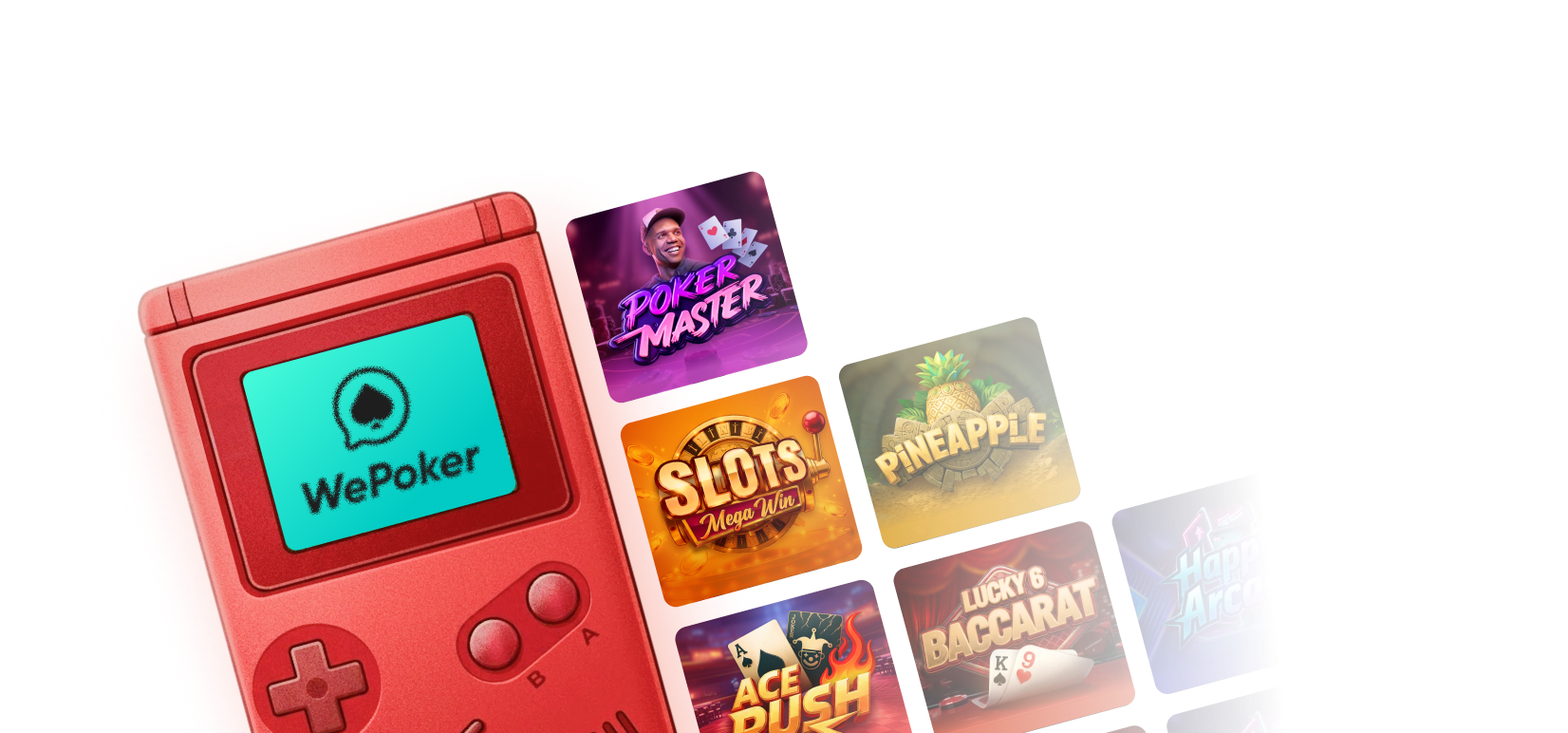 WePoker APP 移动端入口示意