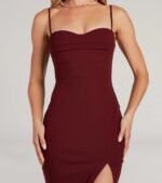 Fran Formal Crepe Sweetheart Column Dress - Image 4