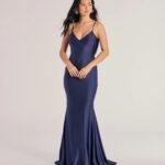 Selena V-Neck Cowl Back Mermaid Formal Dress