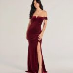 Alayna Velvet Off-The-Shoulder Mermaid Dress