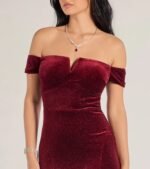 Alayna Velvet Off-The-Shoulder Mermaid Dress - Image 3