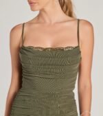 Julane Cowl Neck Ruched Column Dress - Image 12