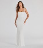 Kimia Beaded Lace-Up Column Dress - Image 5