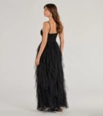 Aletta Long Sleeveless Ruffled A-Line Dress - Image 2