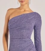 Arianne One-Shoulder Glitter Mermaid Dress - Image 3
