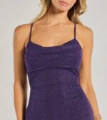 Rae Lace-Up Glitter Mermaid Dress - Image 3