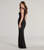 Esmé One-Shoulder High Slit Mermaid Dress - Image 2