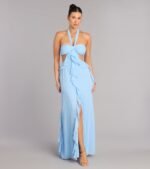 Ruffle and Ready Chiffon Halter Maxi Dress - Image 13