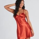 Forever Timeless Satin A-Line Slip Dress