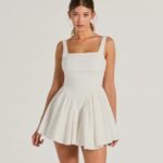Stunning Sweetie Open Back Bow Skater Dress