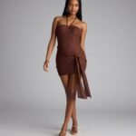 Too Hot to Handle Halter Knit Mini Dress