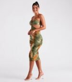 Summer In Tie Dye Cutout Midi Dress - Image 3