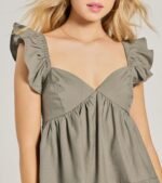 Beyond Precious V-Neck Ruffle Babydoll Dress - Image 4