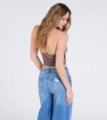 Take The Plunge Sleeveless Halter Crop Top - Image 39