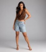 Take The Plunge Sleeveless Halter Crop Top - Image 7
