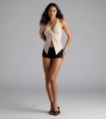 Routinely Cute Halter Knot Crop Top - Image 13