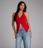 Routinely Cute Halter Knot Crop Top - Image 15