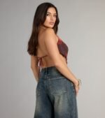 Flirty Vibes Floral Halter Crop Top - Image 2