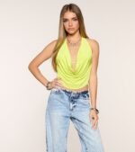 Take The Plunge Sleeveless Halter Crop Top - Image 82