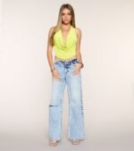 Take The Plunge Sleeveless Halter Crop Top - Image 83
