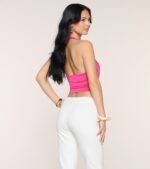 Take The Plunge Sleeveless Halter Crop Top - Image 81