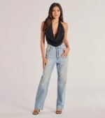Take The Plunge Sleeveless Halter Crop Top - Image 12