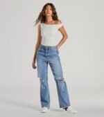 Confident Flirt One-Shoulder Crop Top - Image 4