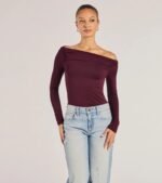 Casual Icon Off-The-Shoulder Long Sleeve Top - Image 6