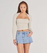 Effortlessly Chic Long Sleeve Ruched Top - Image 14