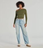 Chic Detail Off-Shoulder Long Sleeve Top - Image 7