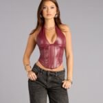 Undeniable Flair Halter Corset Top