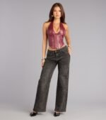 Undeniable Flair Halter Corset Top - Image 3