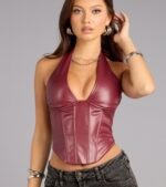 Undeniable Flair Halter Corset Top - Image 4