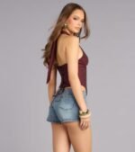 Undeniable Flair Halter Corset Top - Image 17