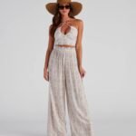 Sangria Please Striped Halter Top