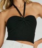 New You Sweetheart Halter Crop Top - Image 8