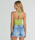 New You Sweetheart Halter Crop Top - Image 2