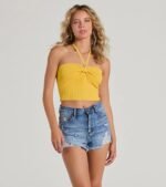 New You Sweetheart Halter Crop Top - Image 9