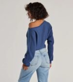 Cozy Cutie Ribbed Knit Boat Neck Sweater - Image 2