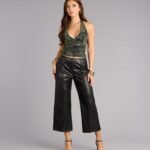 The Icon Faux Leather Capri Pants