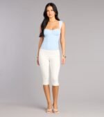Plans Secured Ponte Capri Pants - Image 2