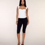 Soft Touch Lace Trim Capri Pants