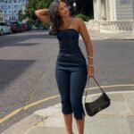 Booked And Busy Denim Capri Pants