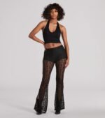 Day Or Night Halter V-Neck Crop Top - Image 4