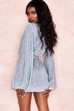 Lantern sleeves party nightclub dress - Image 3