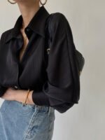Vibemartini Charlotte Oversized Button Up Collared Shirt