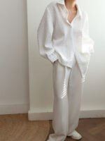 Vibemartini Cable Knit Oversized Shirt - Image 2