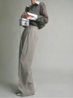 Vibemartini Semi-Sheer Leisure See Through Shirt With Cami Top - Image 4