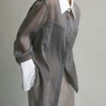 Vibemartini Semi-Sheer Leisure See Through Shirt With Cami Top